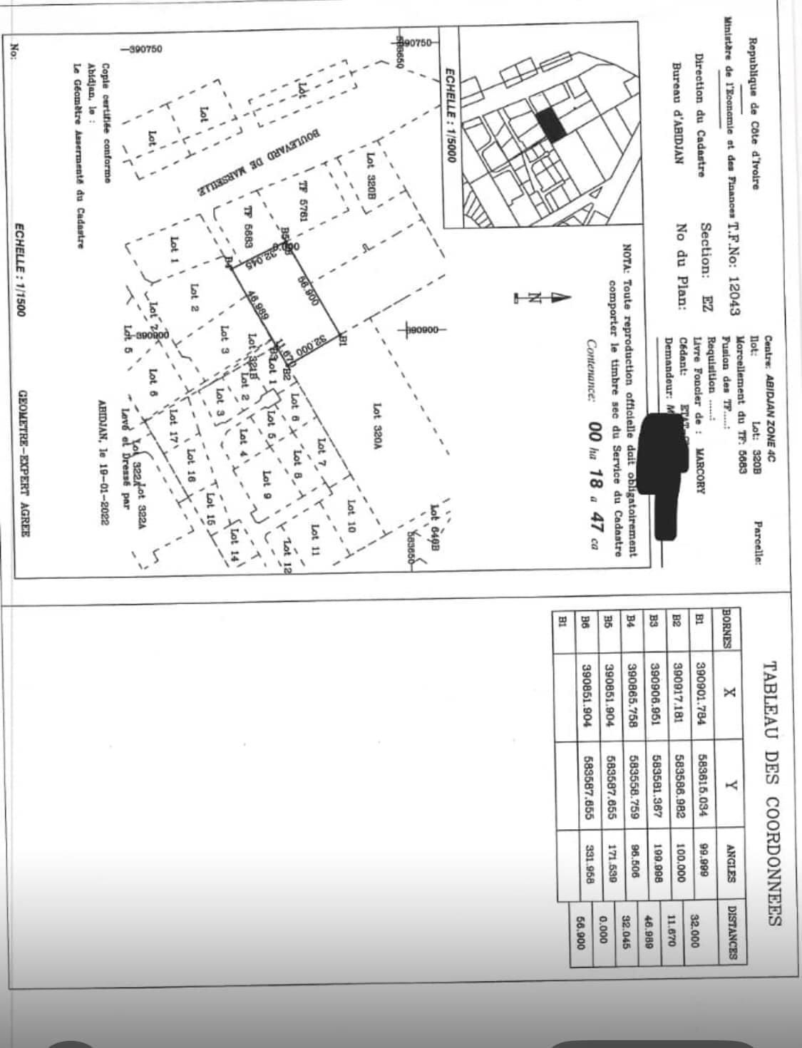 Vente d'un Terrain à 8.000.000.000 FCFA  : Abidjan-Marcory (Zone 4)