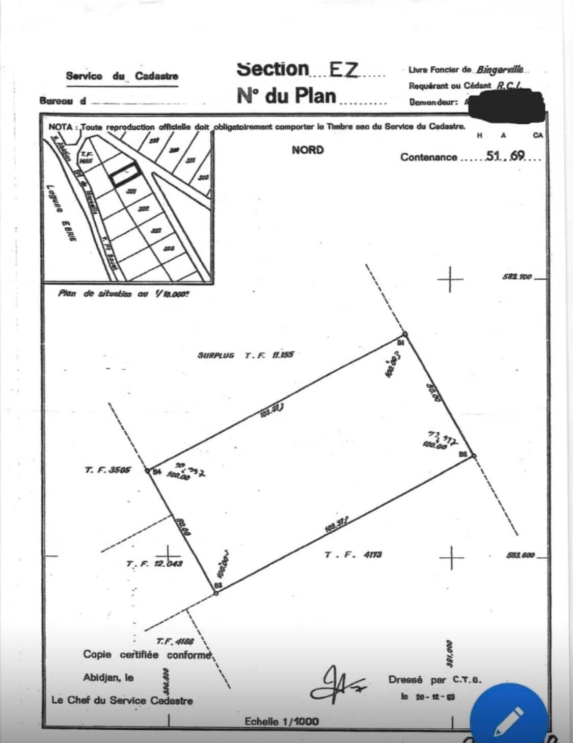 Vente d'un Terrain à 8.000.000.000 FCFA  : Abidjan-Marcory (Zone 4 )