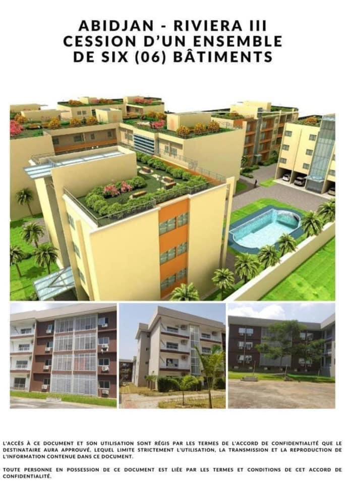 Vente d'un Immeuble à 1.300.000.000 FCFA  : Abidjan-Cocody-Riviera (Rivera 3)